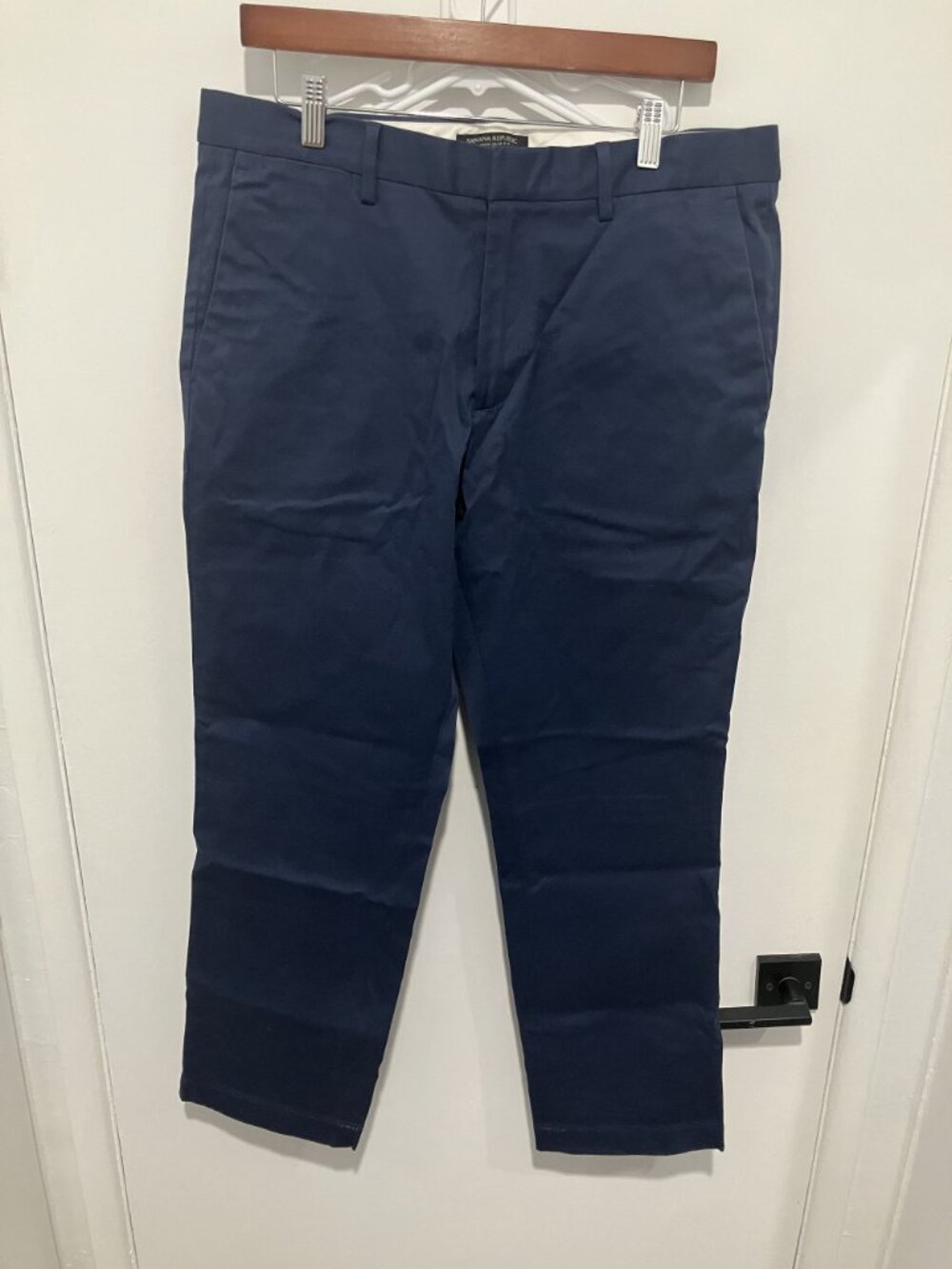 Banana Republic Men's Aiden Slim Fit Rapid Movement Chino, Blue, Size 34x30